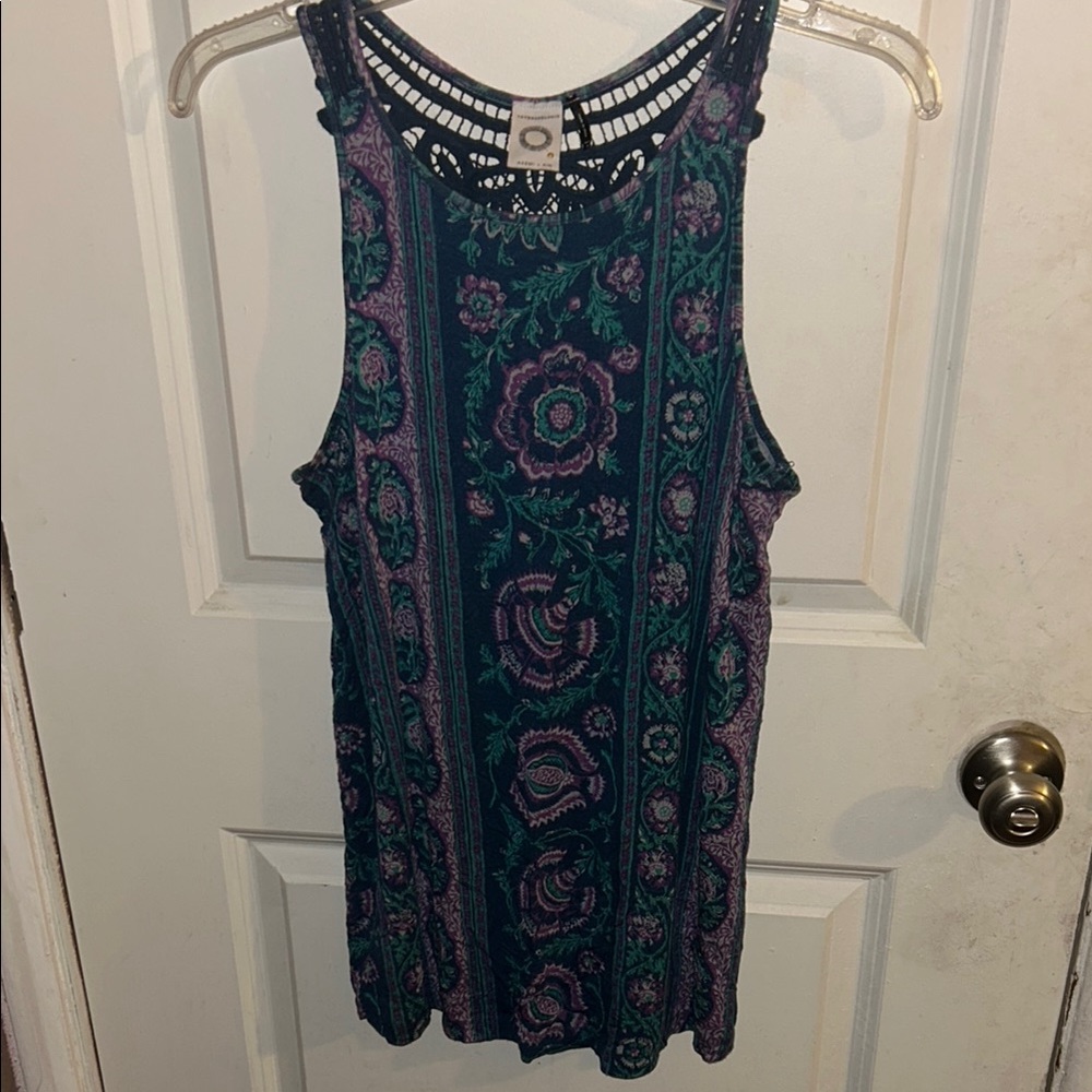Anthropologie Floral Patterned Sleeveless Top